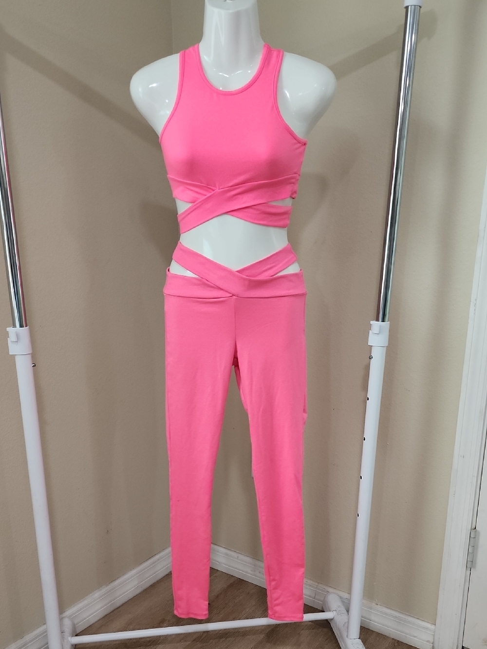 Fashion Nova Hot Pink Activewear Set
